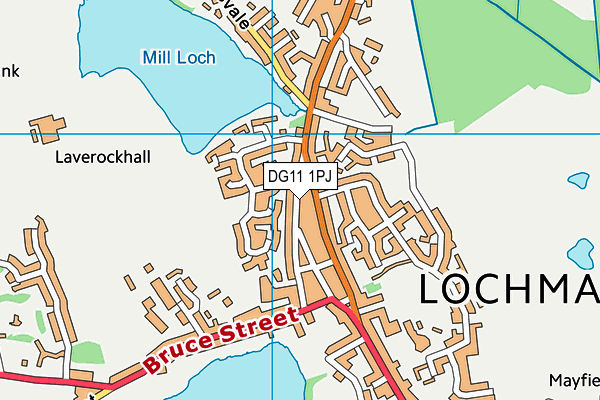 DG11 1PJ map - OS VectorMap District (Ordnance Survey)
