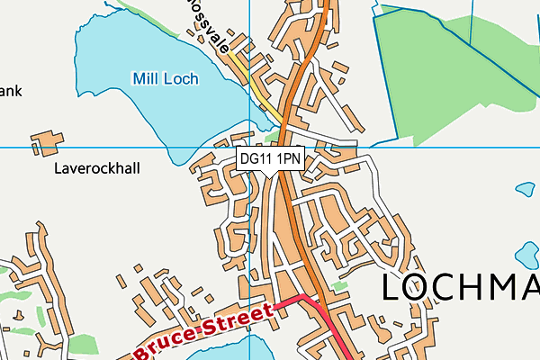 DG11 1PN map - OS VectorMap District (Ordnance Survey)