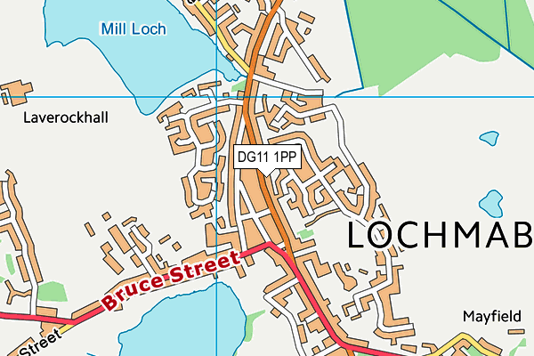 DG11 1PP map - OS VectorMap District (Ordnance Survey)