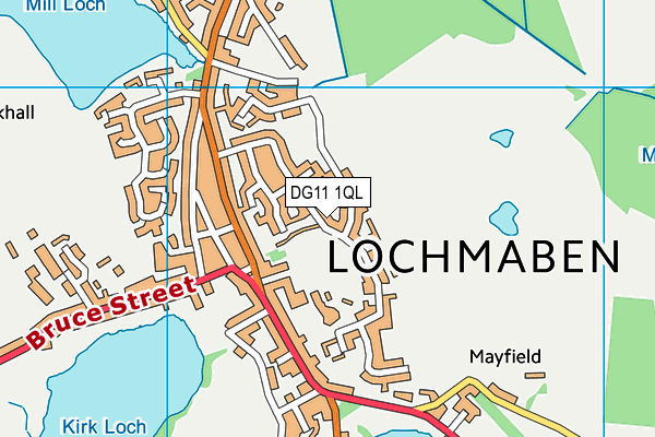 DG11 1QL map - OS VectorMap District (Ordnance Survey)