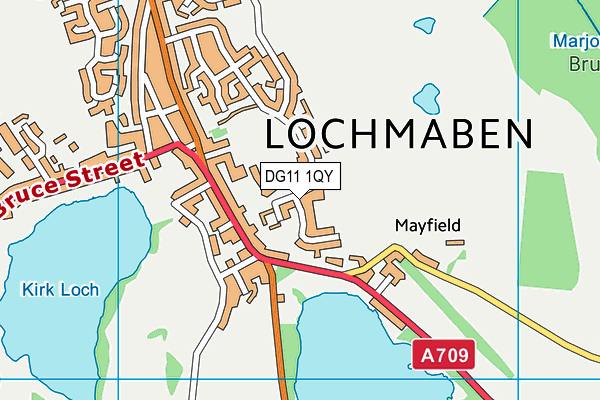 DG11 1QY map - OS VectorMap District (Ordnance Survey)