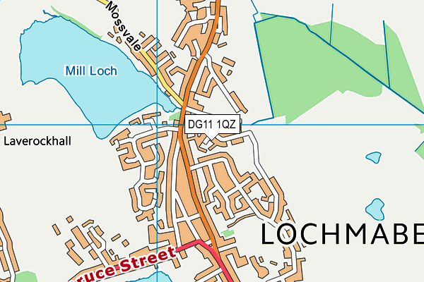 DG11 1QZ map - OS VectorMap District (Ordnance Survey)