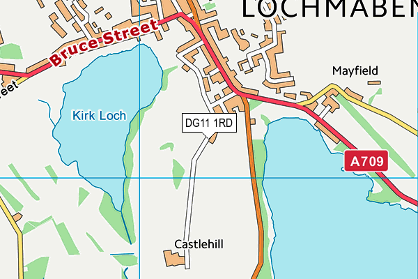 DG11 1RD map - OS VectorMap District (Ordnance Survey)