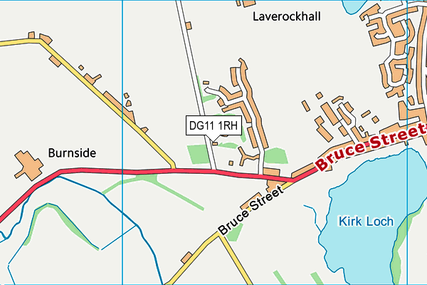 DG11 1RH map - OS VectorMap District (Ordnance Survey)