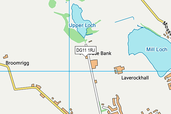 DG11 1RJ map - OS VectorMap District (Ordnance Survey)