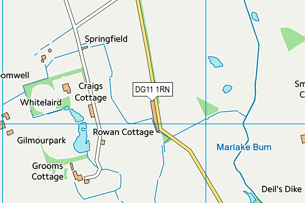 DG11 1RN map - OS VectorMap District (Ordnance Survey)