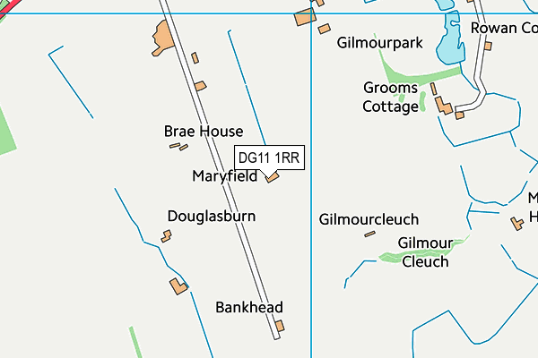 DG11 1RR map - OS VectorMap District (Ordnance Survey)
