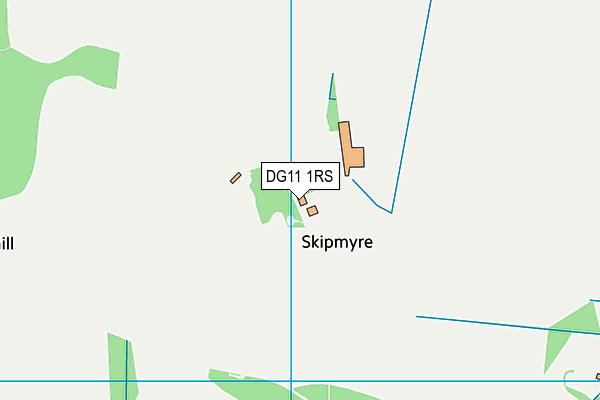 DG11 1RS map - OS VectorMap District (Ordnance Survey)