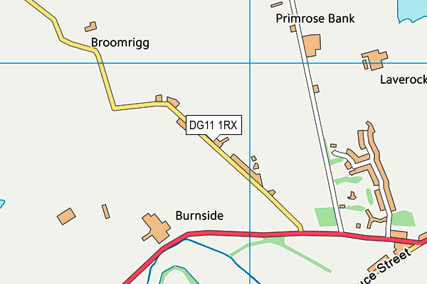 DG11 1RX map - OS VectorMap District (Ordnance Survey)