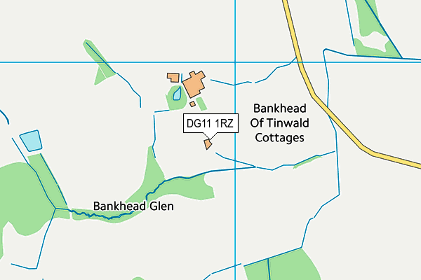 DG11 1RZ map - OS VectorMap District (Ordnance Survey)