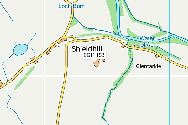 DG11 1SB map - OS VectorMap District (Ordnance Survey)