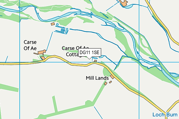 DG11 1SE map - OS VectorMap District (Ordnance Survey)