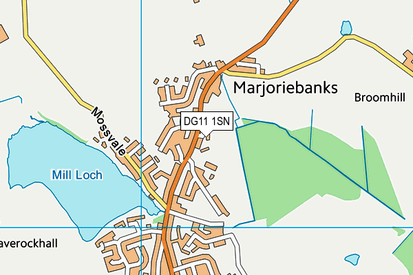 DG11 1SN map - OS VectorMap District (Ordnance Survey)