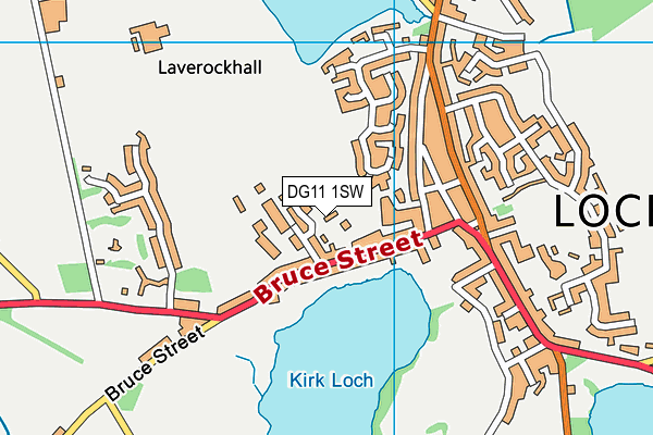 DG11 1SW map - OS VectorMap District (Ordnance Survey)