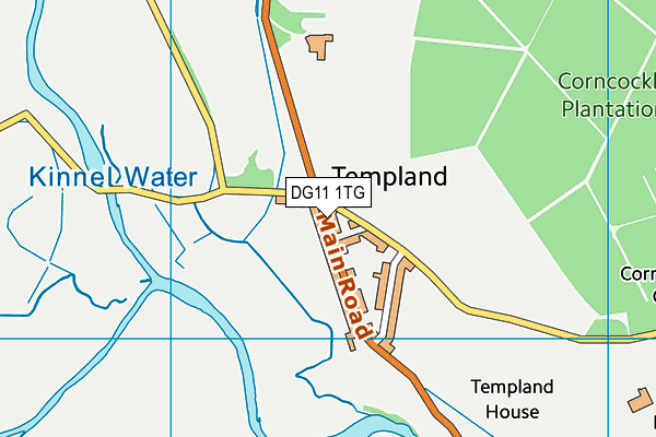 DG11 1TG map - OS VectorMap District (Ordnance Survey)