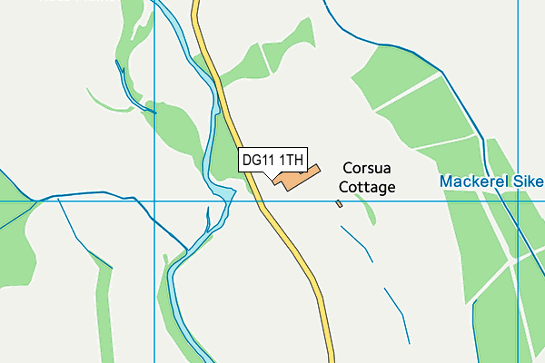 DG11 1TH map - OS VectorMap District (Ordnance Survey)