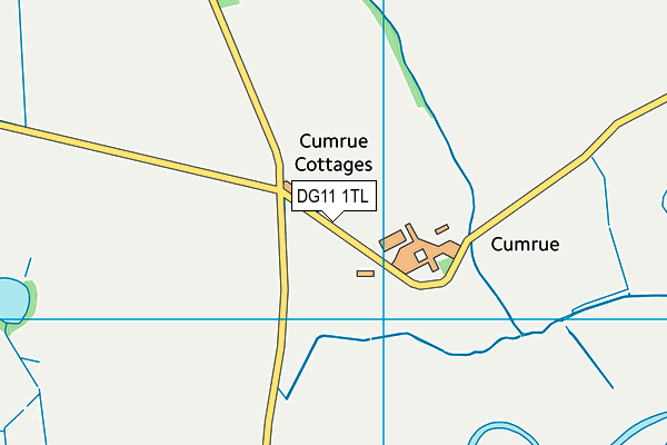 DG11 1TL map - OS VectorMap District (Ordnance Survey)