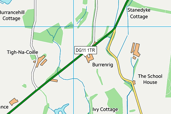DG11 1TR map - OS VectorMap District (Ordnance Survey)