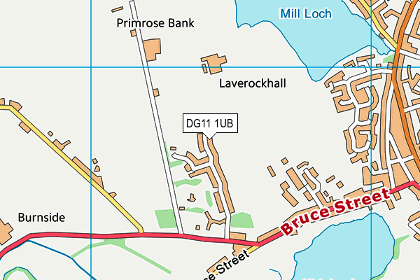 DG11 1UB map - OS VectorMap District (Ordnance Survey)