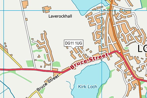 DG11 1UG map - OS VectorMap District (Ordnance Survey)