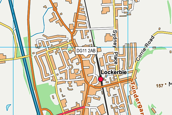 DG11 2AB map - OS VectorMap District (Ordnance Survey)