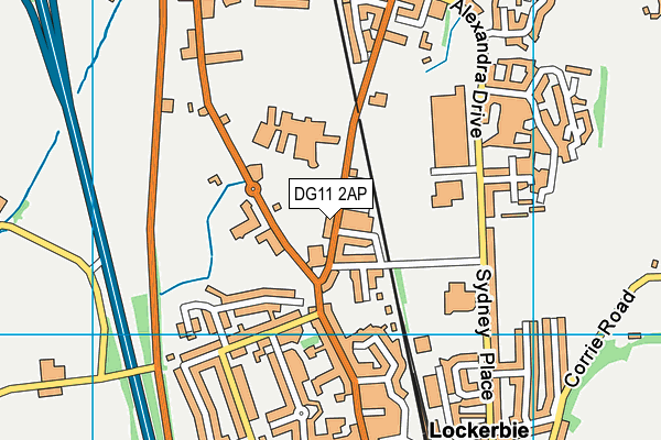 DG11 2AP map - OS VectorMap District (Ordnance Survey)