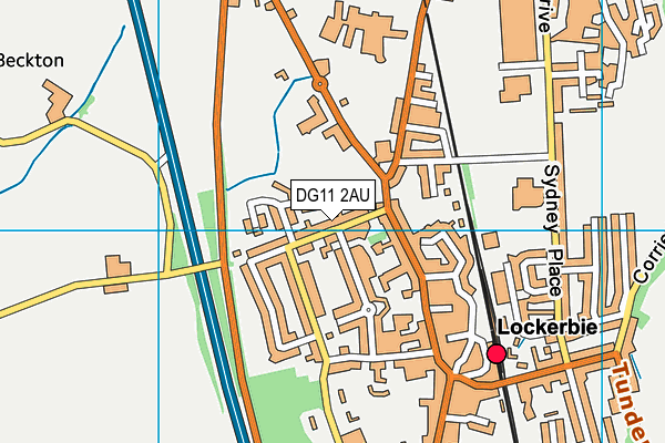 DG11 2AU map - OS VectorMap District (Ordnance Survey)
