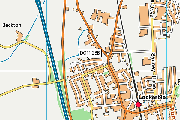 DG11 2BB map - OS VectorMap District (Ordnance Survey)