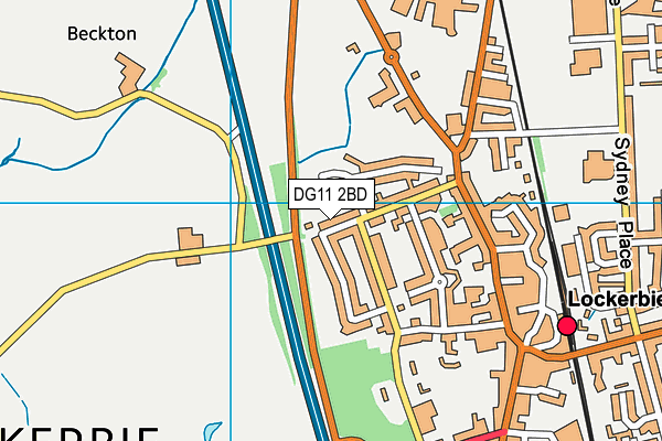 DG11 2BD map - OS VectorMap District (Ordnance Survey)