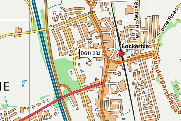 DG11 2BJ map - OS VectorMap District (Ordnance Survey)