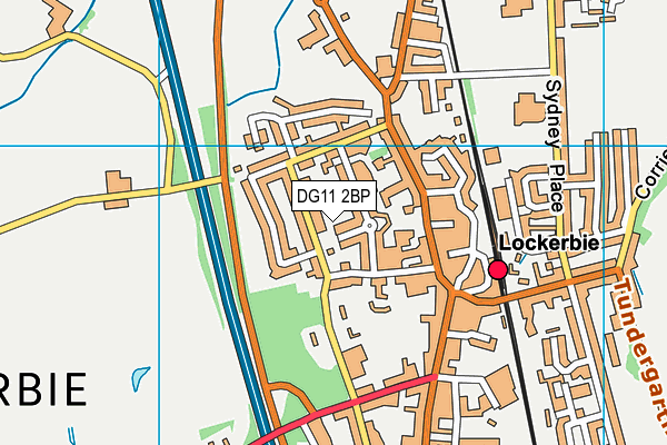 DG11 2BP map - OS VectorMap District (Ordnance Survey)