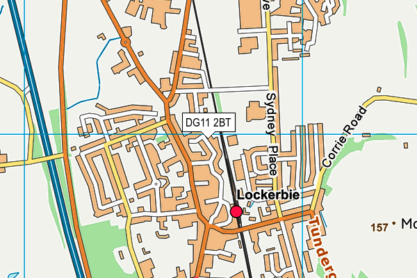 DG11 2BT map - OS VectorMap District (Ordnance Survey)