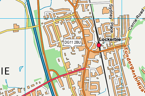DG11 2BU map - OS VectorMap District (Ordnance Survey)