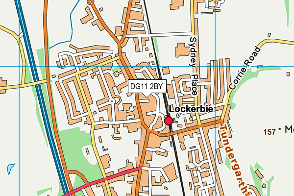 DG11 2BY map - OS VectorMap District (Ordnance Survey)