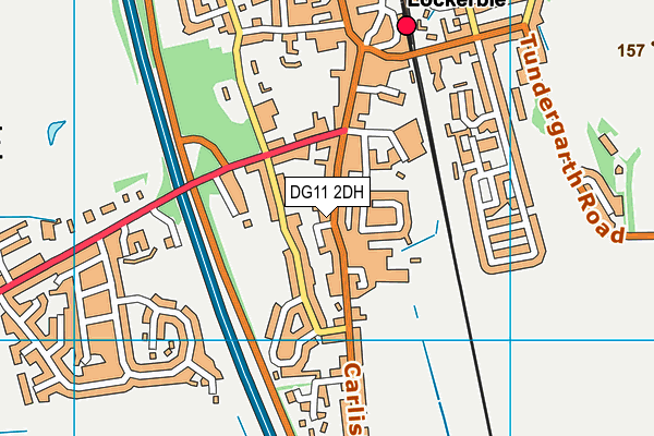 DG11 2DH map - OS VectorMap District (Ordnance Survey)