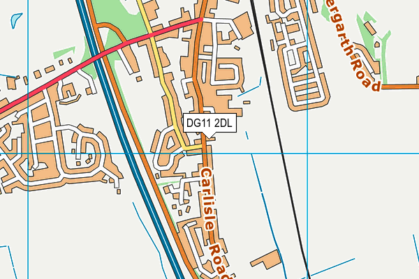 DG11 2DL map - OS VectorMap District (Ordnance Survey)