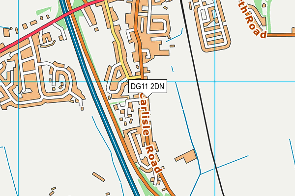 DG11 2DN map - OS VectorMap District (Ordnance Survey)