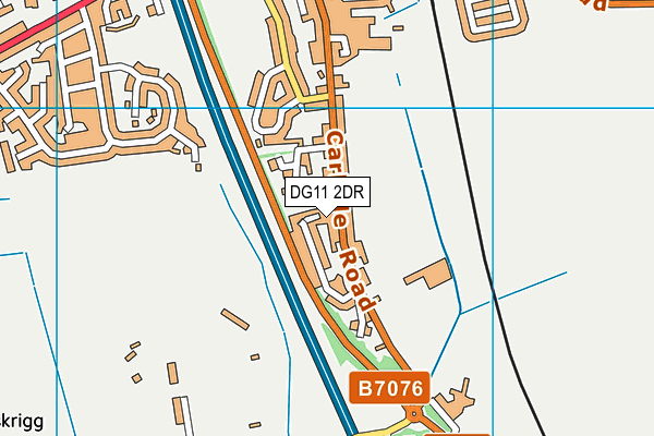 DG11 2DR map - OS VectorMap District (Ordnance Survey)