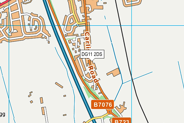 DG11 2DS map - OS VectorMap District (Ordnance Survey)