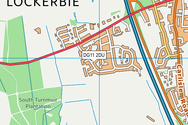 DG11 2DU map - OS VectorMap District (Ordnance Survey)