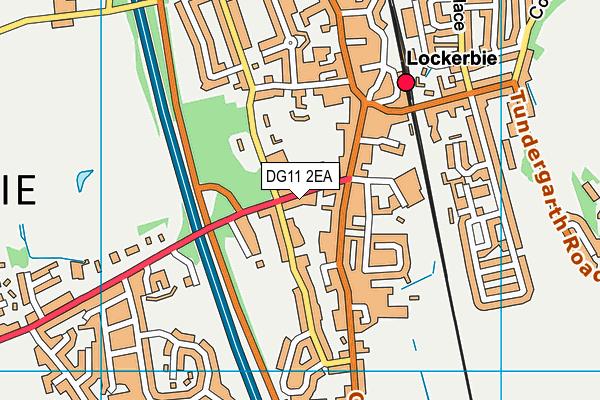 DG11 2EA map - OS VectorMap District (Ordnance Survey)