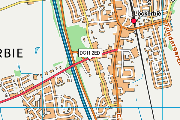 DG11 2ED map - OS VectorMap District (Ordnance Survey)