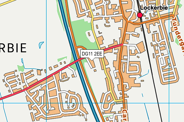 DG11 2EE map - OS VectorMap District (Ordnance Survey)