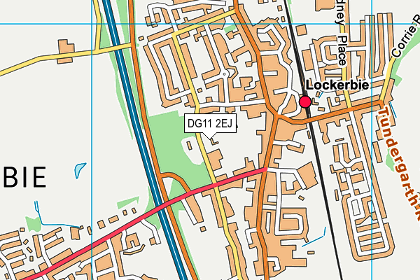 DG11 2EJ map - OS VectorMap District (Ordnance Survey)