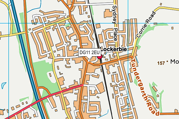 DG11 2EU map - OS VectorMap District (Ordnance Survey)