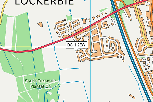 DG11 2EW map - OS VectorMap District (Ordnance Survey)