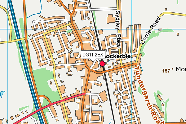 DG11 2EX map - OS VectorMap District (Ordnance Survey)