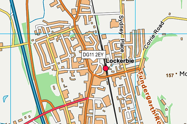 DG11 2EY map - OS VectorMap District (Ordnance Survey)