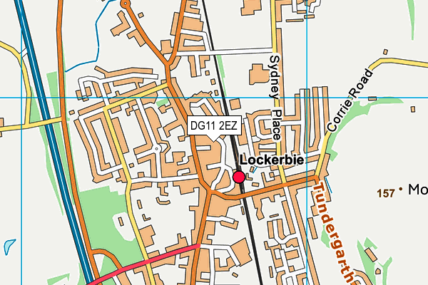 DG11 2EZ map - OS VectorMap District (Ordnance Survey)