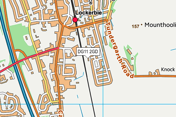 DG11 2GD map - OS VectorMap District (Ordnance Survey)
